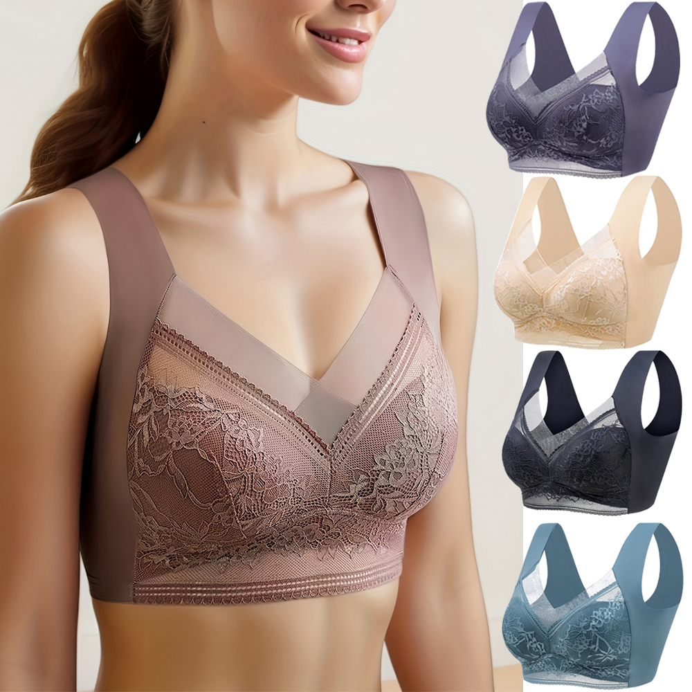 L-6L Women Large Bra Push Up I - Lace Bralette Set บทวิจารณ์และราคา