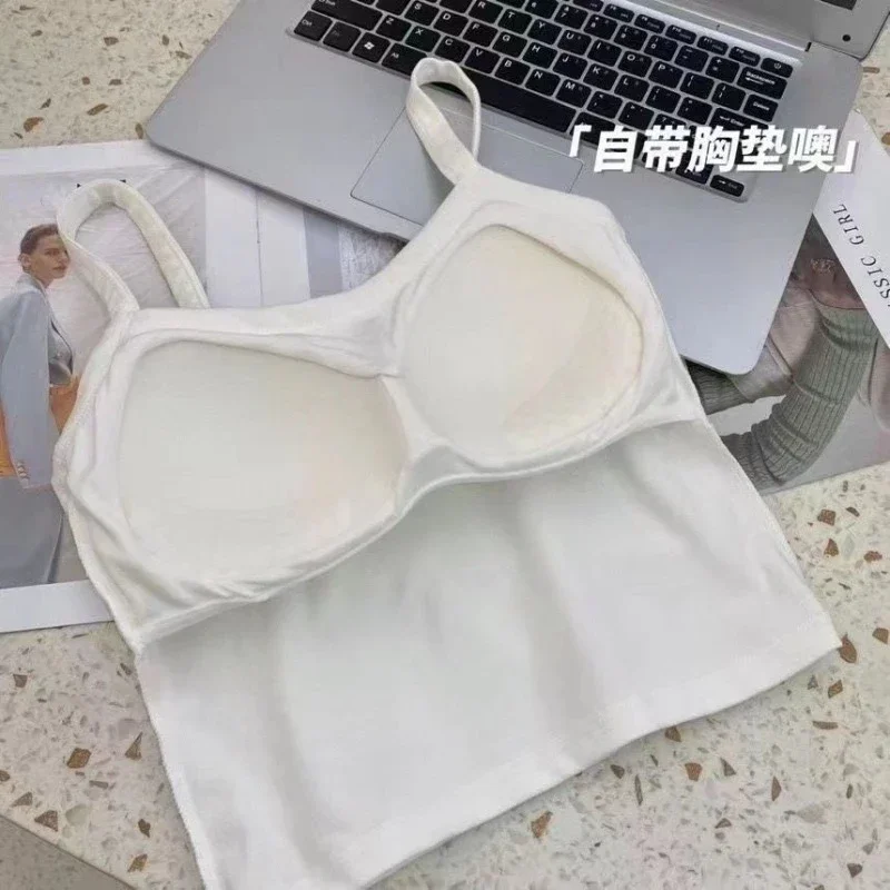 Sexy Sleeveless Crop Top for W - T Shirt Bra Seamless บทวิจารณ์และราคา