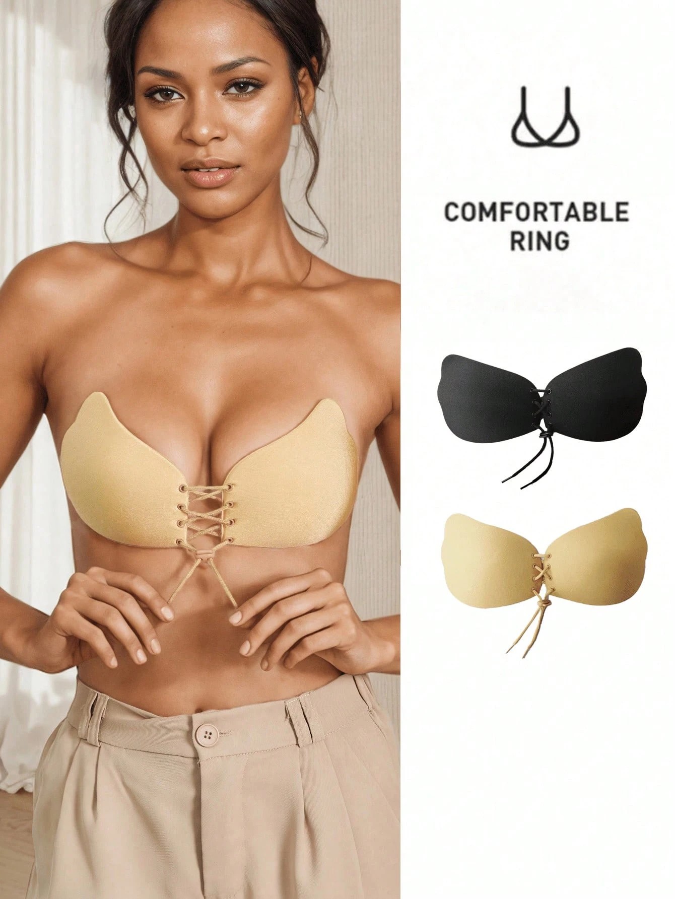 1 Pc Sticky Bra, Backless Stra - Backless Bra Sticky บทวิจารณ์และราคา