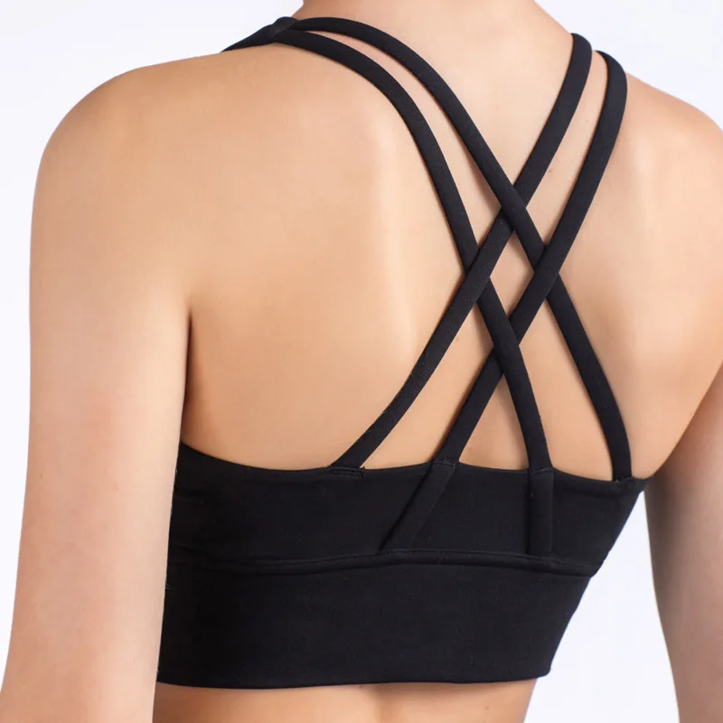 Summer Fashion Cross Back Wome - Sports Bra Racerback บทวิจารณ์และราคา