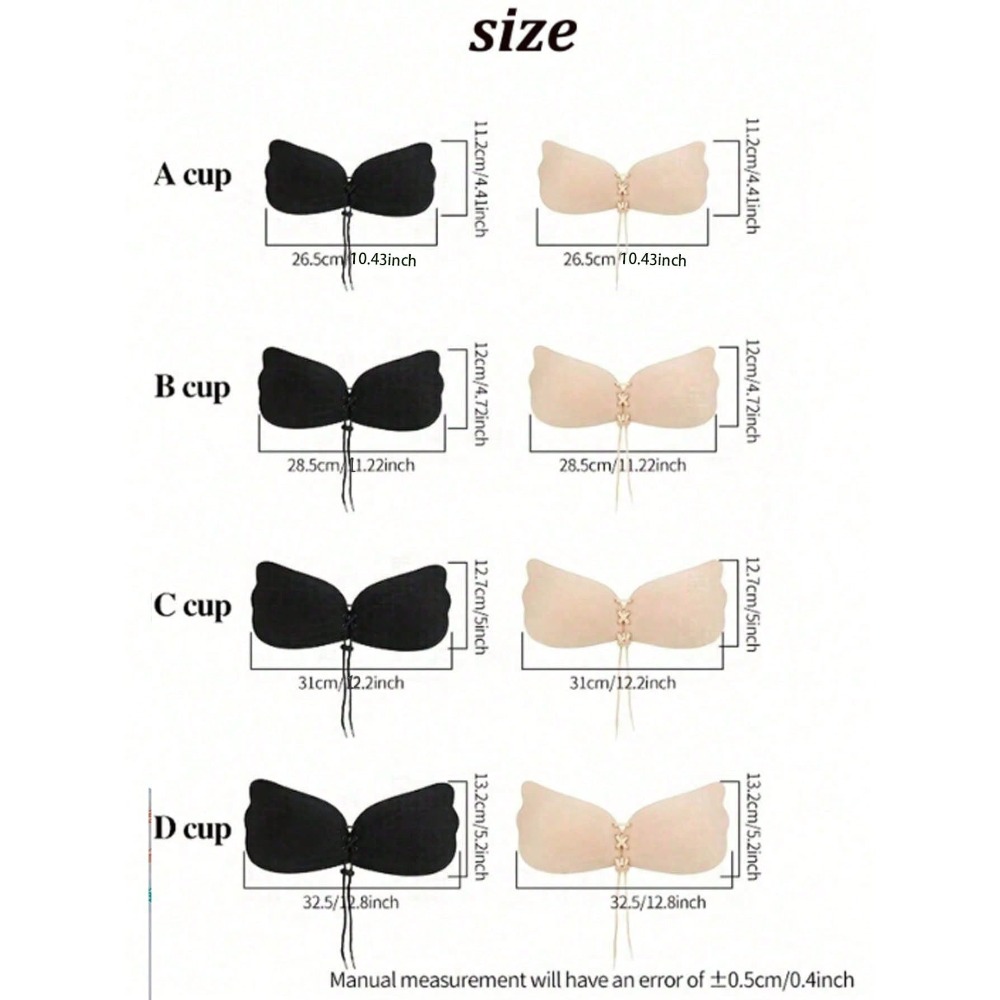 1/2pcs Wing-Shaped Adhesive Br - Strapless Bra Adhesive บทวิจารณ์และราคา