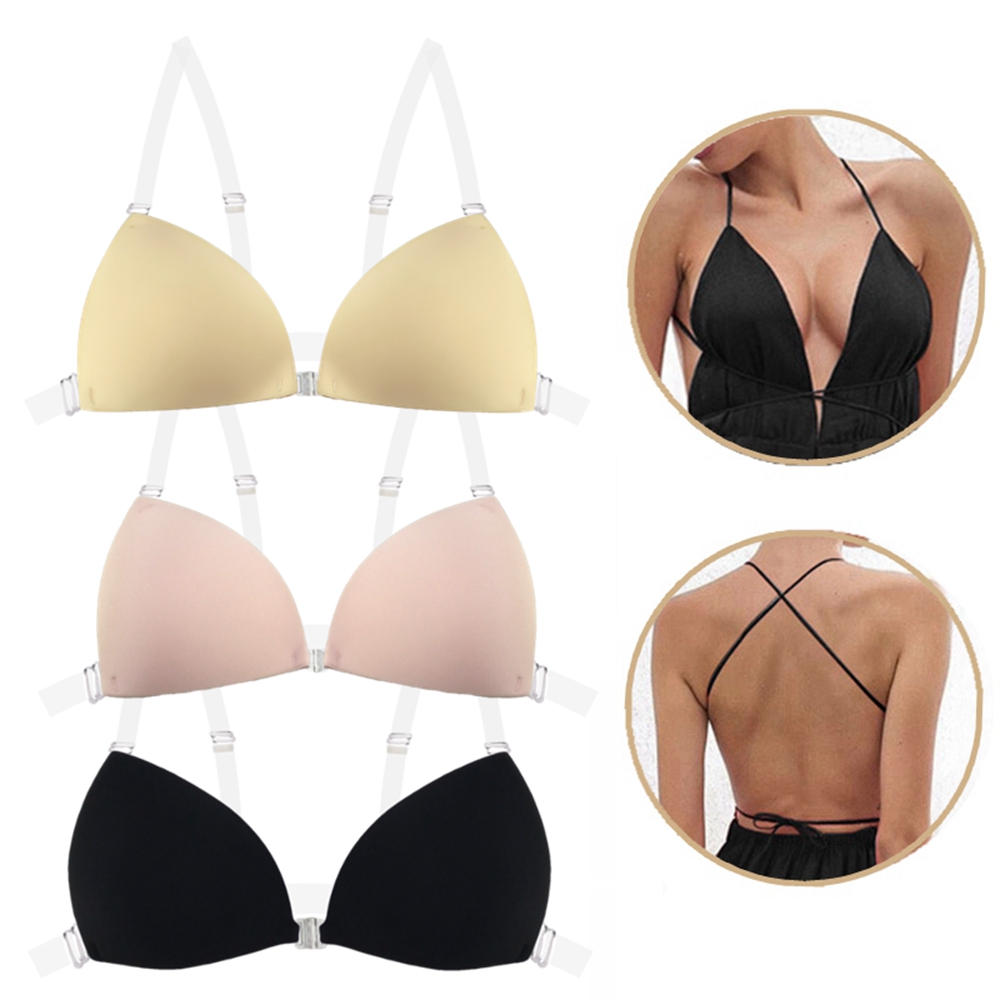 Sticky Bra for Women Backless  - Plunge Bra Push Up บทวิจารณ์และราคา