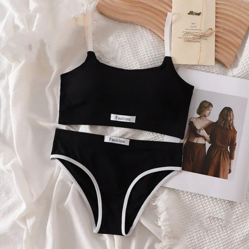 Women Cotton Seamless Bras Set - Cotton Bra Everyday บทวิจารณ์และราคา