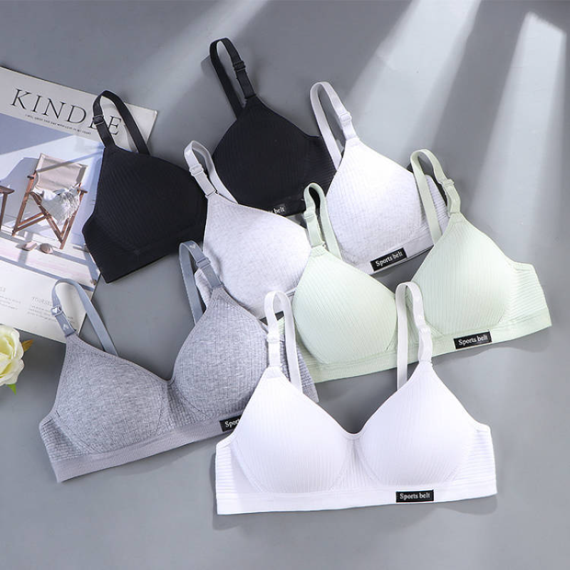 Women Cotton Underwear AB Cup  - Cotton Bra Everyday บทวิจารณ์และราคา