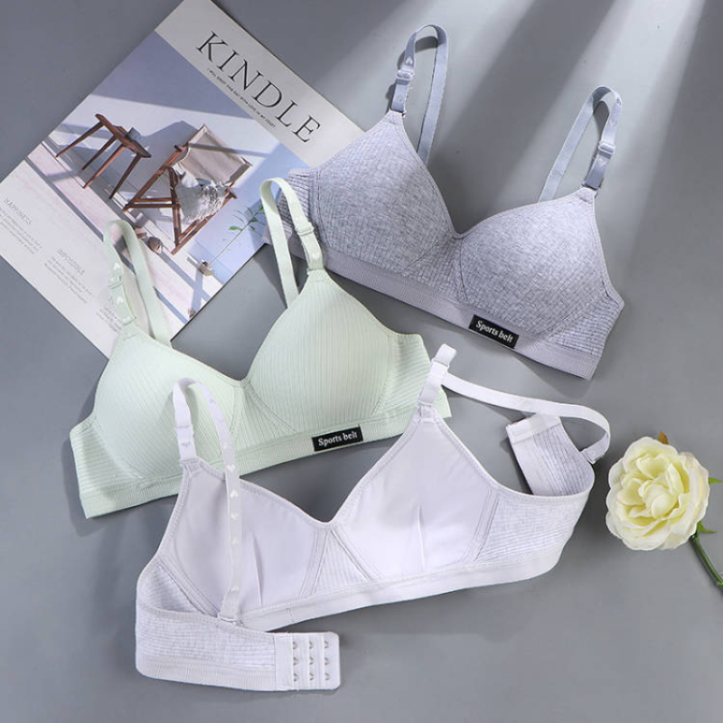 Women Cotton Underwear AB Cup  - Cotton Bra Everyday บทวิจารณ์และราคา