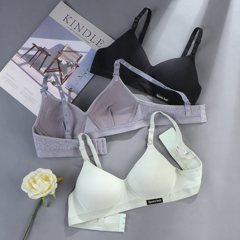 Women Cotton Underwear AB Cup  - Cotton Bra Everyday บทวิจารณ์และราคา