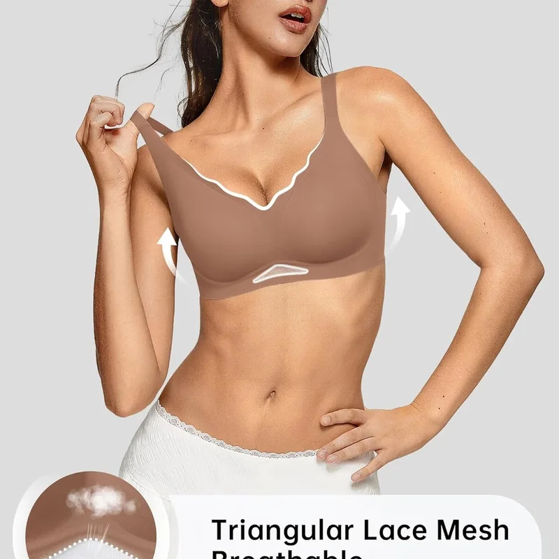 Women’s Wireless Bras Scallope - Wirefree Bra Comfort บทวิจารณ์และราคา