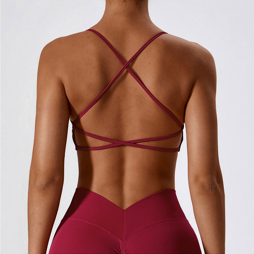 Women Cross Strap Sports Bra W - Sports Bra Racerback บทวิจารณ์และราคา