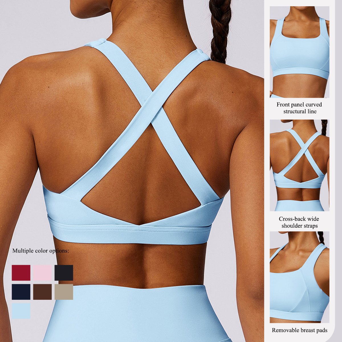 New Summer Women's Shockproof  - Plunge Bra Push Up บทวิจารณ์และราคา