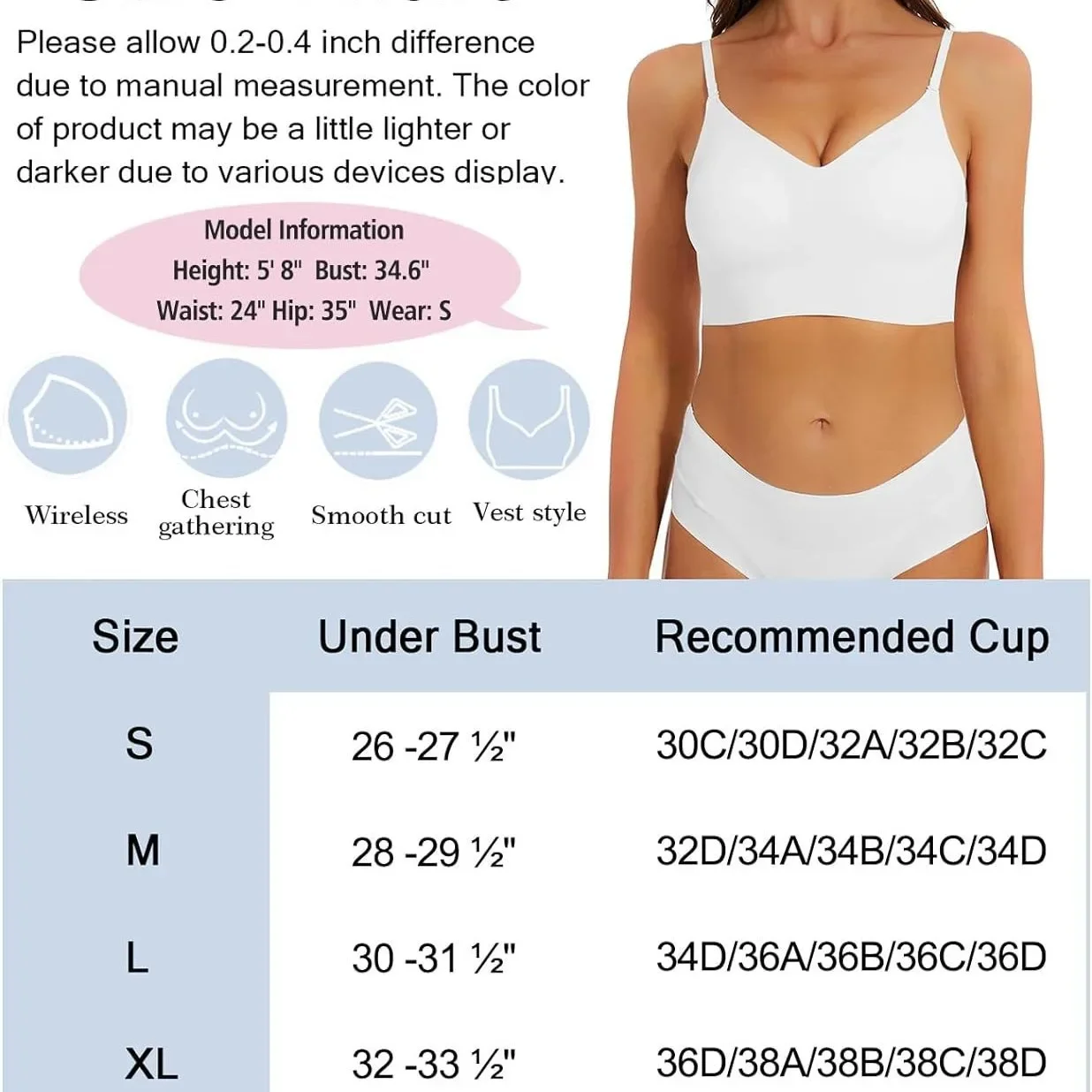 Top RatedSeamlLow Back Bra Sup - Convertible Bra Multiway บทวิจารณ์และราคา