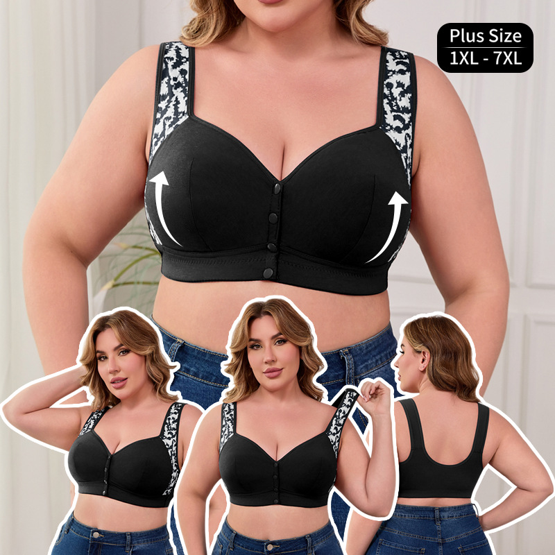 XL-7XL Plus Size Front Buckle  - Wirefree Bra Comfort บทวิจารณ์และราคา