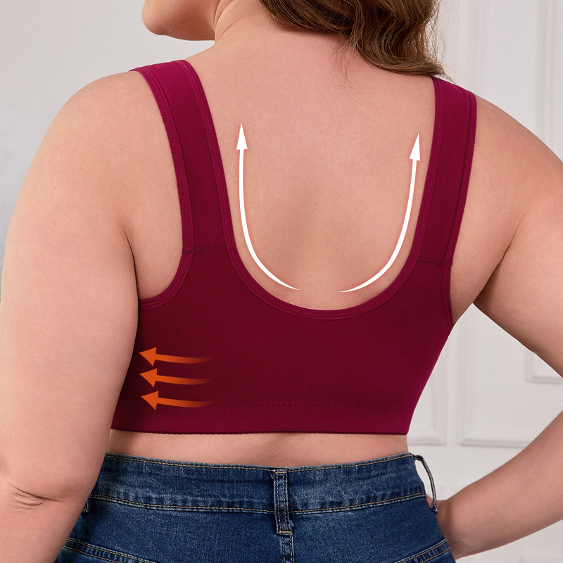 XL-7XL Plus Size Front Buckle  - Wirefree Bra Comfort บทวิจารณ์และราคา